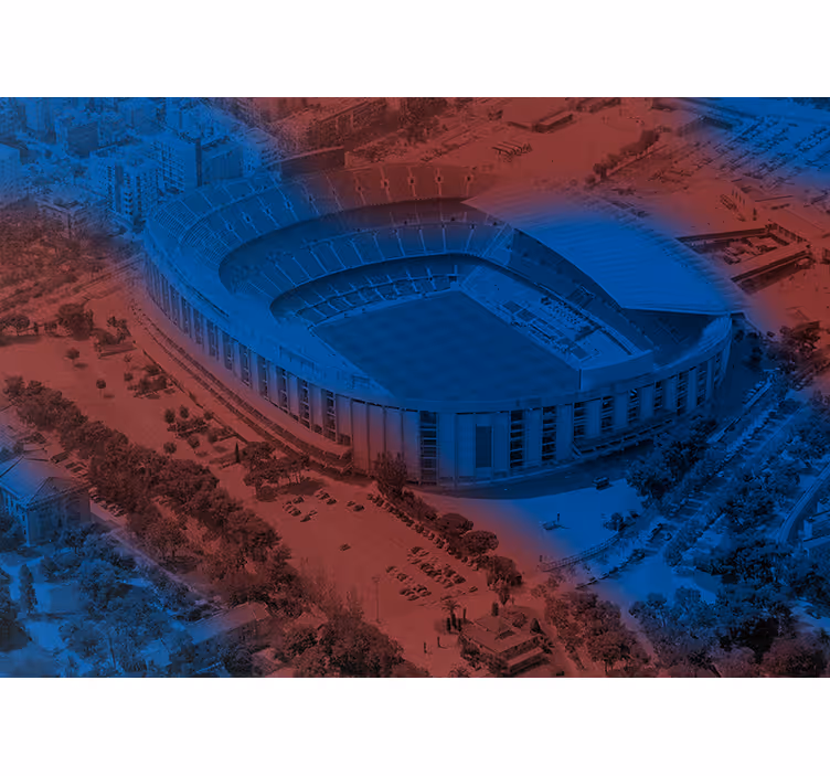 Küchenfenster rollo fototapete barcelona camp nou 3d - TenStickers