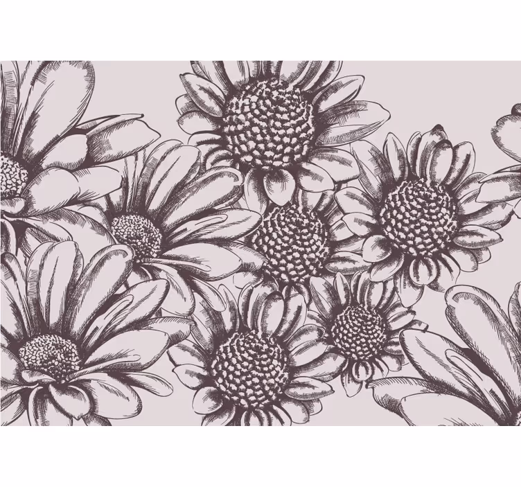 Küchenfenster rollo alte sonnenblumen - TenStickers