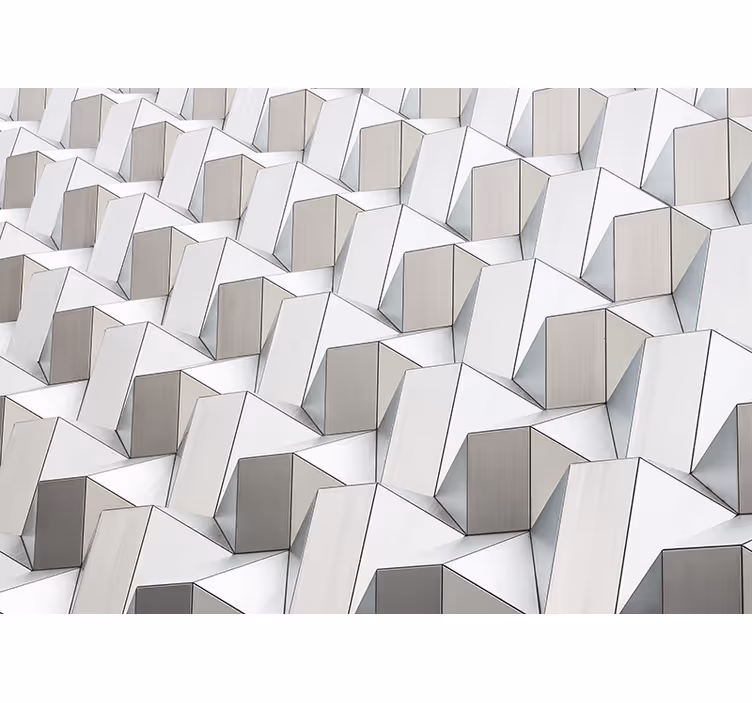 Rollo fenster weiß mit 3d muster grau - TenStickers