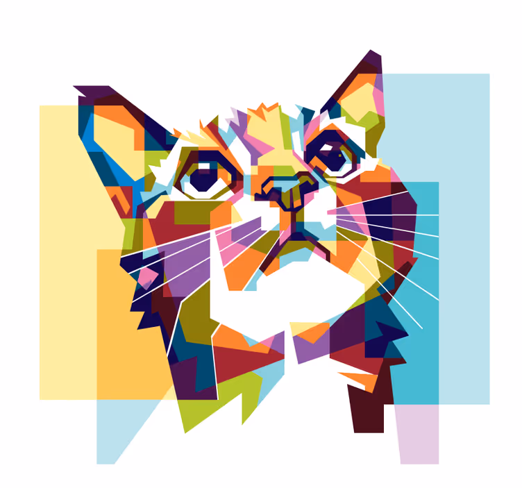 Rollo wohnzimmer katzenfarben - TenStickers