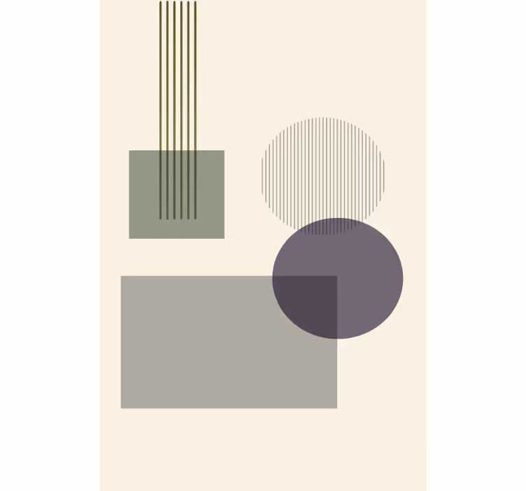 Rollo wohnzimmer sanfte geometrische formen - TenStickers