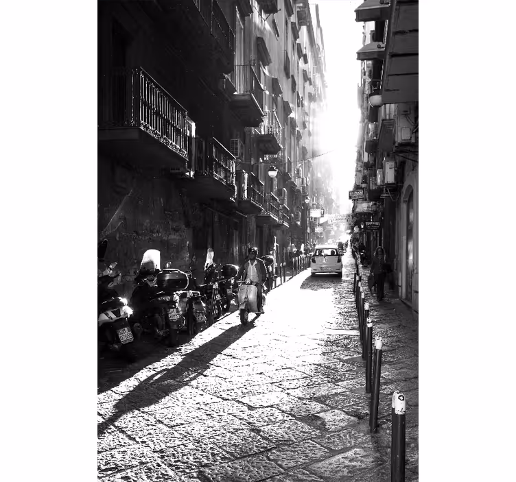 Rollo wohnzimmer im vintage-stil naples - TenStickers