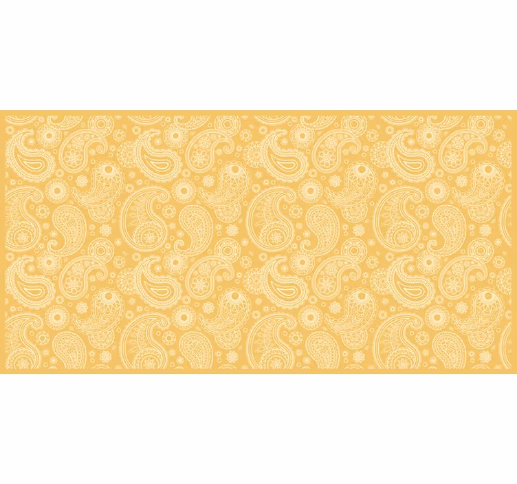 Rollo fenster gelb mit arabischem paisleymuster - TenStickers