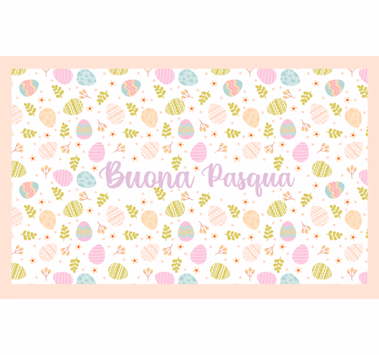 Rollo fenster gelb frohe ostern italien - TenStickers