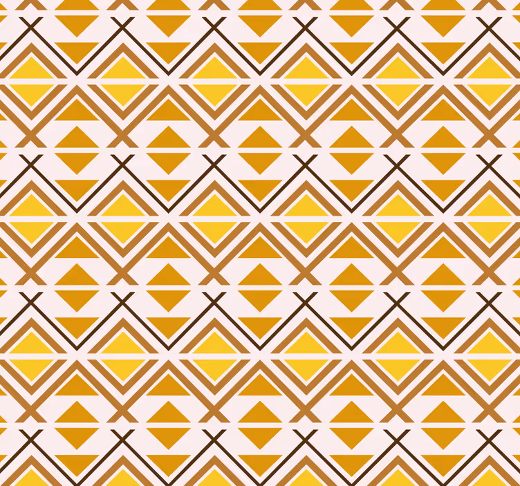 Rollo fenster gelb geometrisches grafikdesign - TenStickers