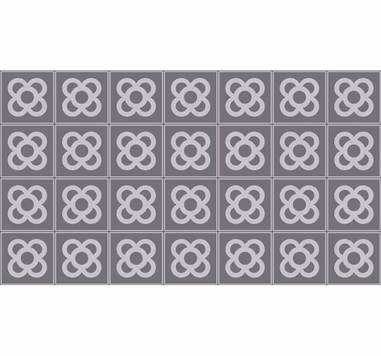 Rollo fenster grau im barcelona panot muster - TenStickers