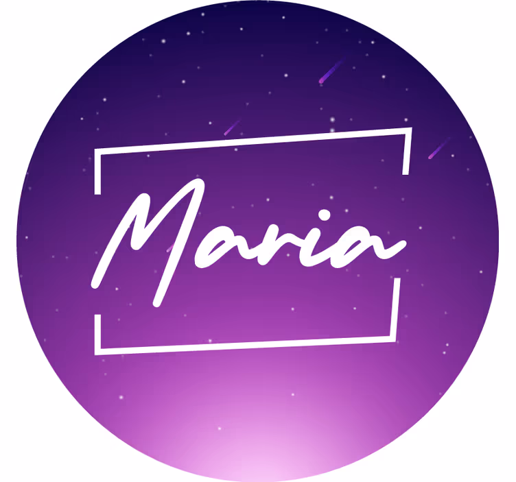 Rollo fenster lila lila galaxie mit namen - TenStickers