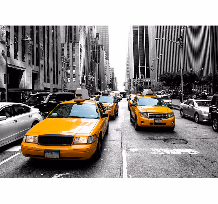 Rollo wohnzimmer im new york taxi design - TenStickers