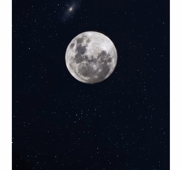 Rollo wohnzimmer grauer mond im weltraum - TenStickers