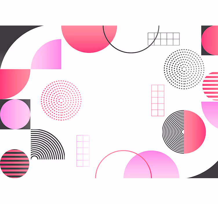 Rollo wohnzimmer kreise der farben wandbild - TenStickers