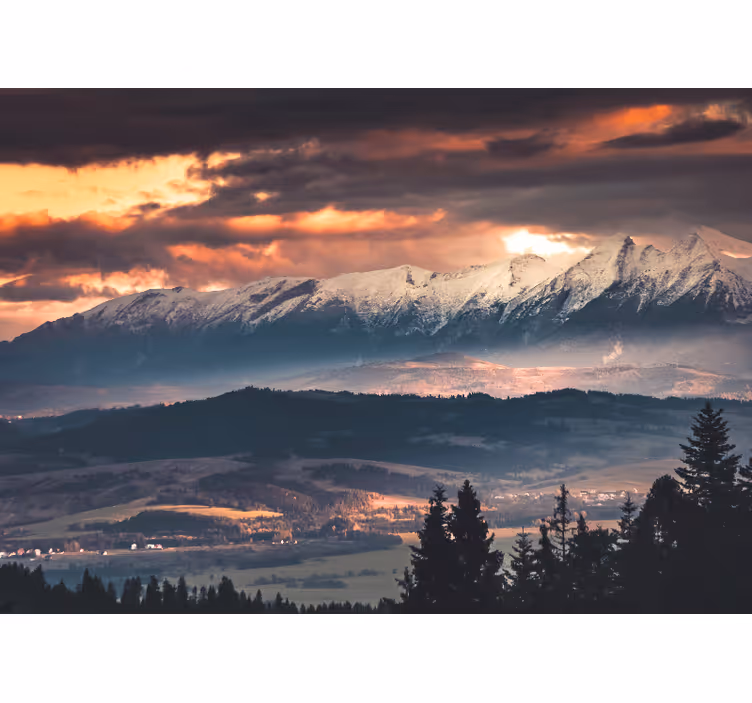 Rollo wohnzimmer golden top polish tatry - TenStickers