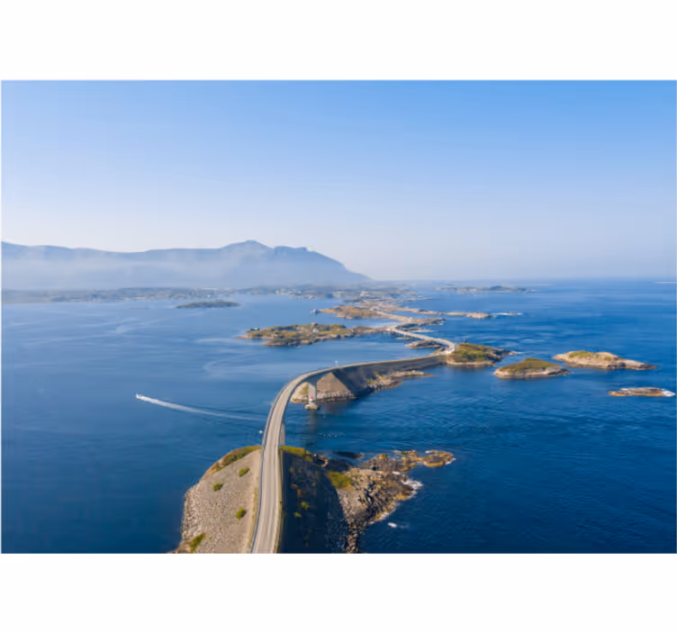 Rollo wohnzimmer atlantikstraße norwegen - TenStickers