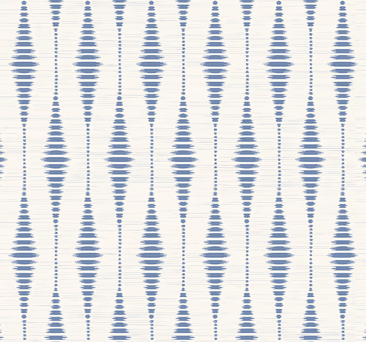 Rollo fenster blau rabaul ikat in blau und beige - TenStickers