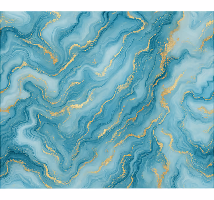 Rollo fenster blau marmor in hellblau - TenStickers