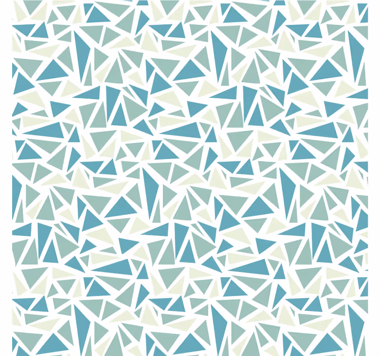 Rollo fenster blau grünes retro-mosaik - TenStickers