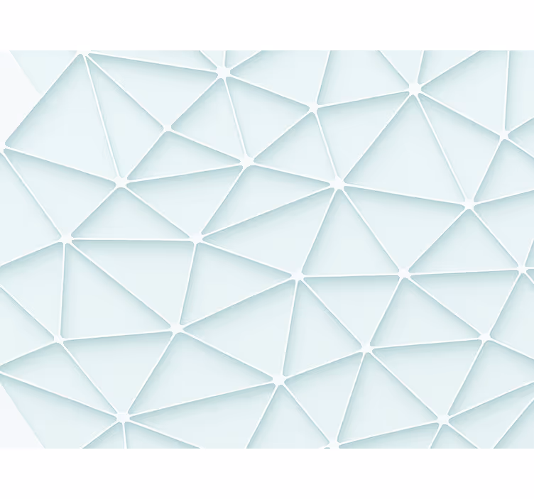 Rollo fenster blau mit abstraktem dreieckdesign - TenStickers