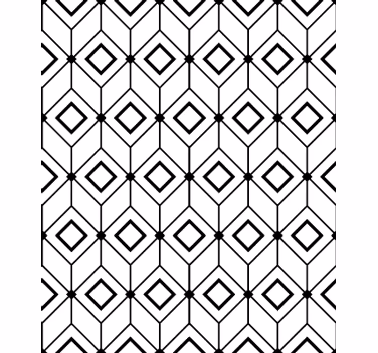 Fenster rollo modern mit modernen diamantmotiven - TenStickers