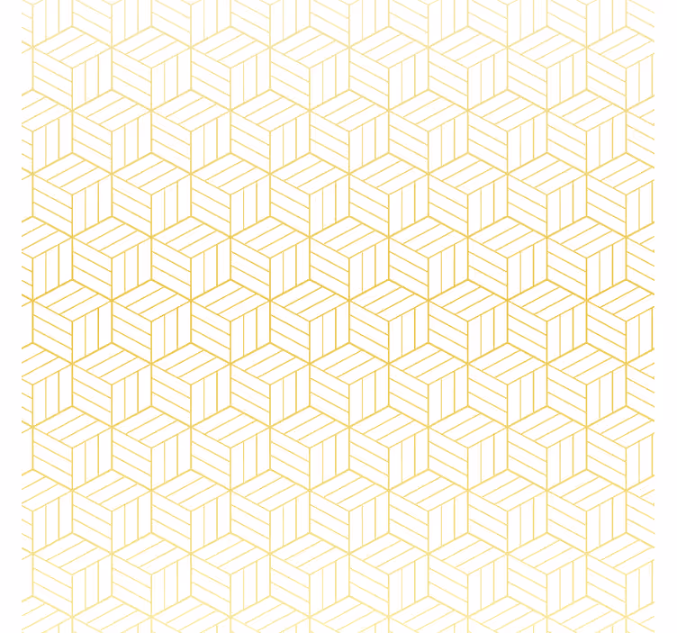 Fenster rollo modern mit geometrischen goldwürfeln - TenStickers