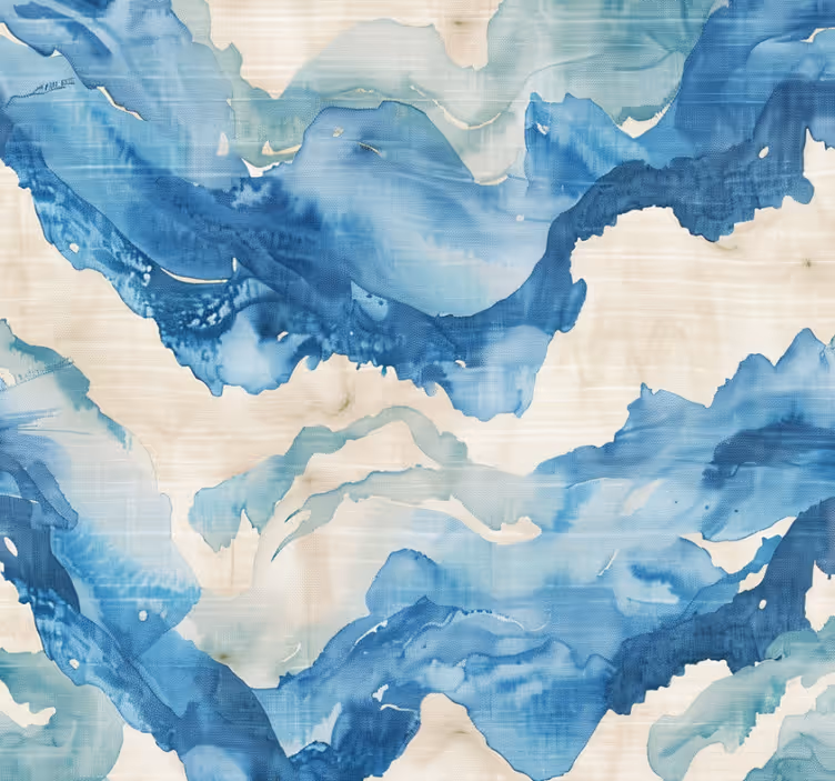 Rollo fenster blau marmorierte wellen - TenStickers