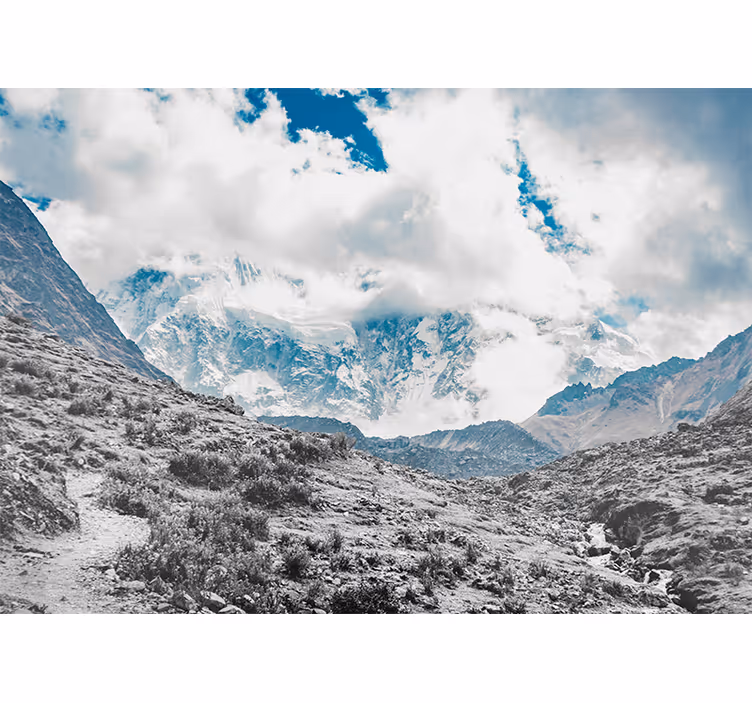 Rollo wohnzimmer im design snowy salkantay pass - TenStickers