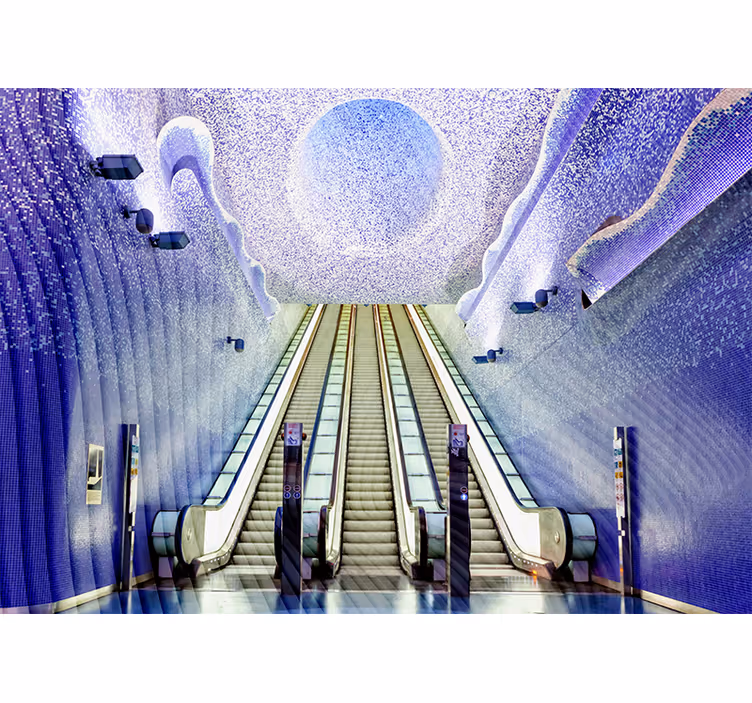 Rollo wohnzimmer u-bahnstation neapel - TenStickers