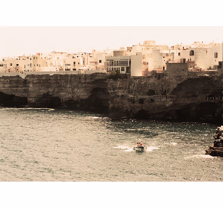 Rollo wohnzimmer polignano meerblick - TenStickers