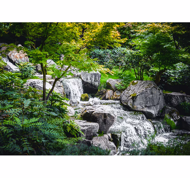 Rollo wohnzimmer beruhigender wasserfall - TenStickers
