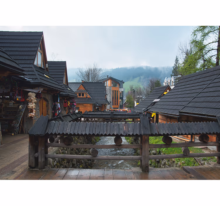 Rollo wohnzimmer zakopane straße - TenStickers