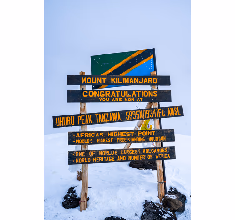 Rollo wohnzimmer kilimanjaro schild - TenStickers