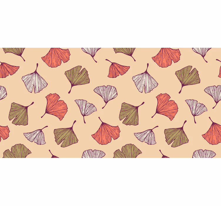 Rollo wohnzimmer bunte ginkgo blätter - TenStickers