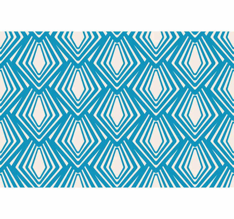 Rollo wohnzimmer im blauen abstrakten minimalismus - TenStickers