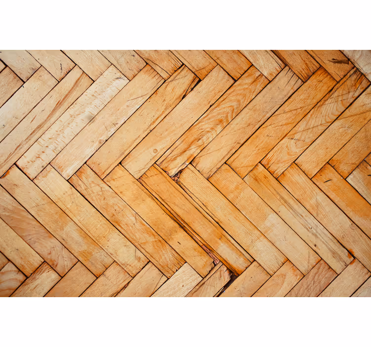 Rollo wohnzimmer mit holzblöcken im industriedesign - TenStickers