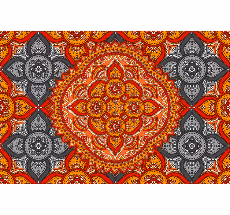 Rollo wohnzimmer mandala kunst von henna - TenStickers