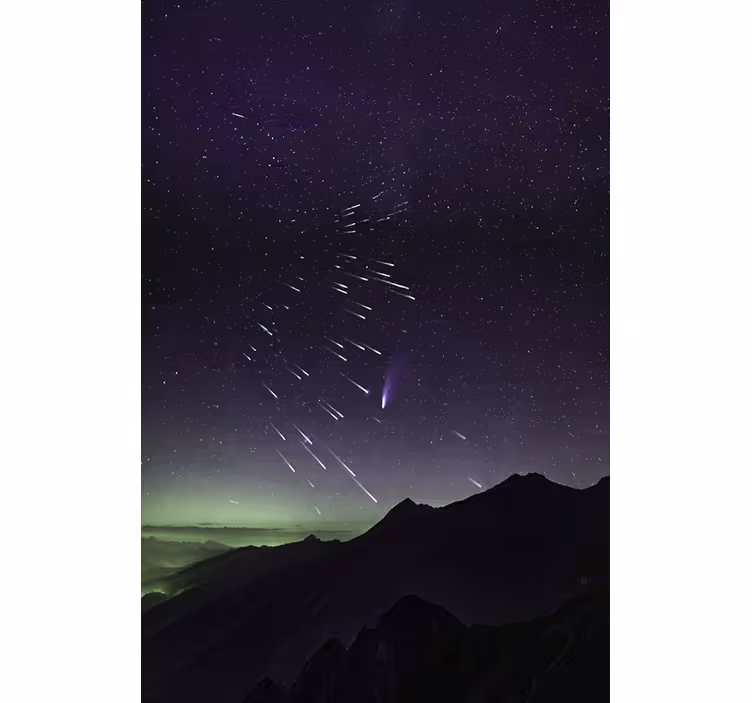 Rollo wohnzimmer meteoritenregen der sternschnuppen - TenStickers