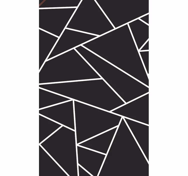 Rollo wohnzimmer klassisches schwarz weiß mosaik - TenStickers