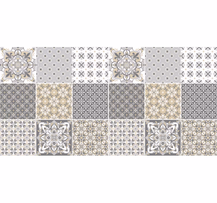 Rollo fenster beige im marokkanischen fliesenstil - TenStickers