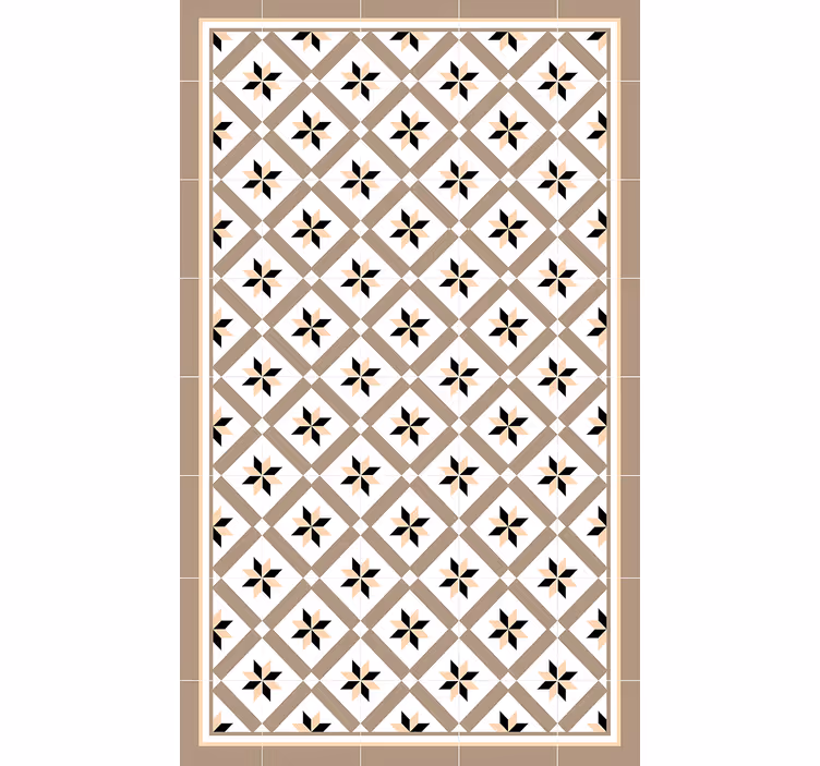 Rollo fenster beige mit hydraulischem braun - TenStickers