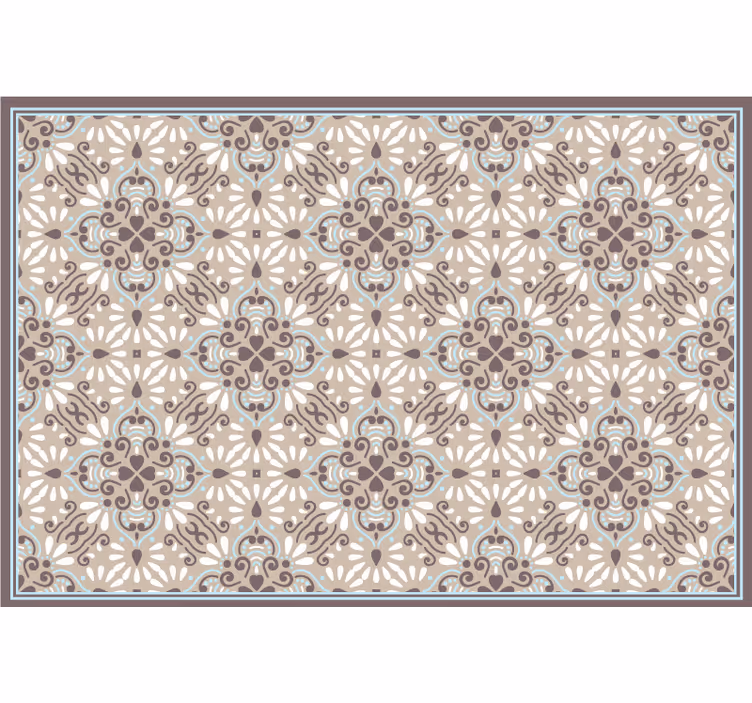 Rollo fenster beige mit beigem mosaikdesign - TenStickers