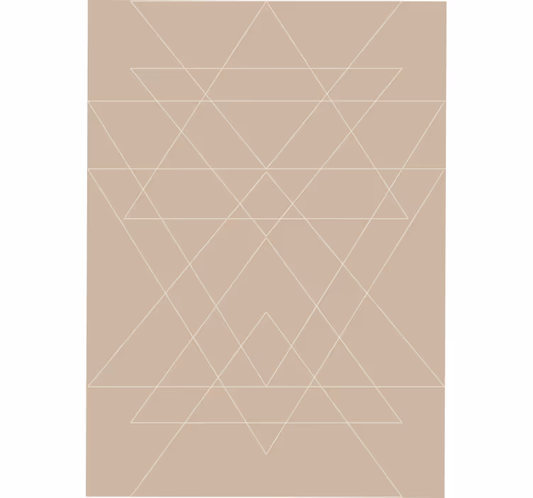 Rollo fenster beige mit nordischem dreiecks-mosaik - TenStickers