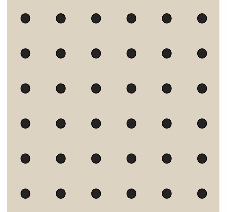 Rollo fenster beige mit beigem punktmuster - TenStickers
