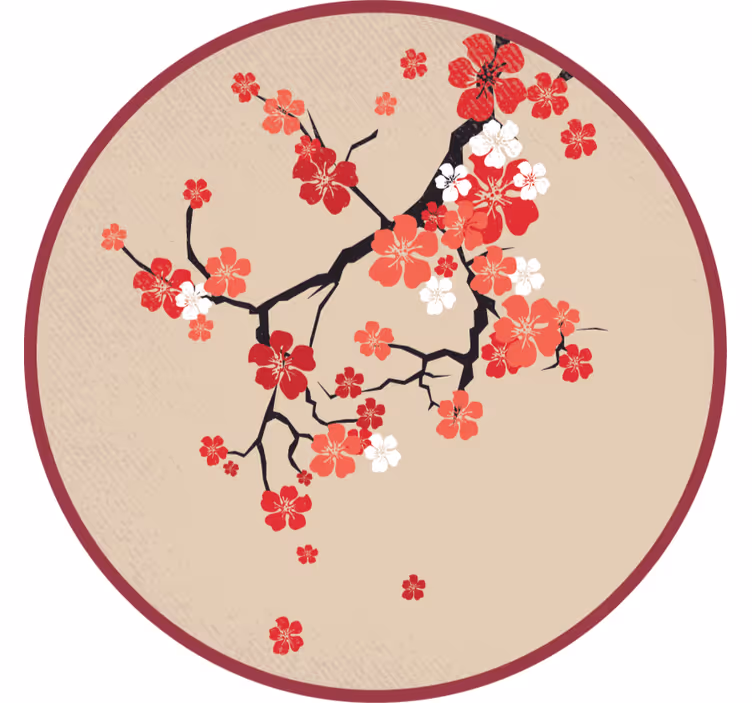 Rollo fenster beige im koreanischen naturstil - TenStickers