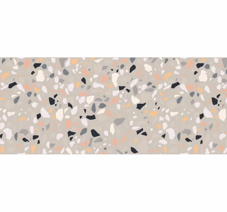 Rollo fenster beige beige terrazzo design - TenStickers