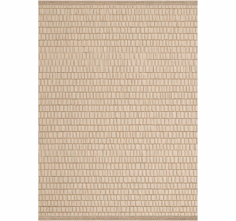 Rollo fenster beige mit geflochtener rattantextur - TenStickers