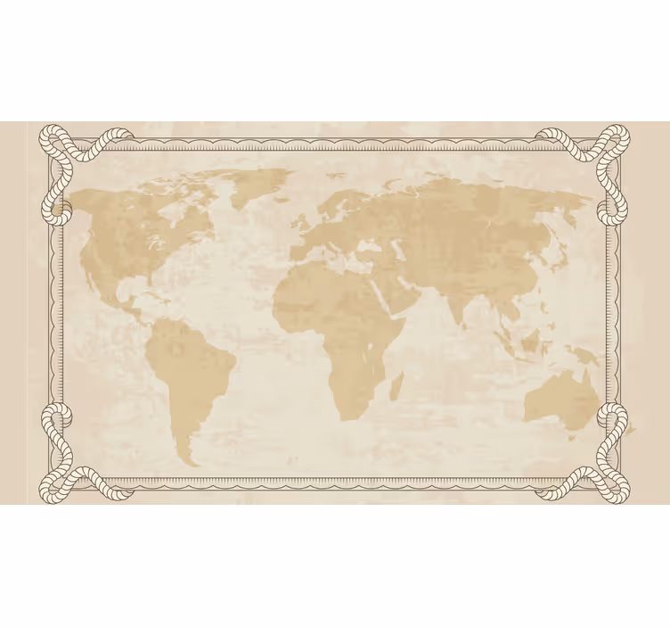 Rollo fenster beige karte aus den 1920er jahren - TenStickers