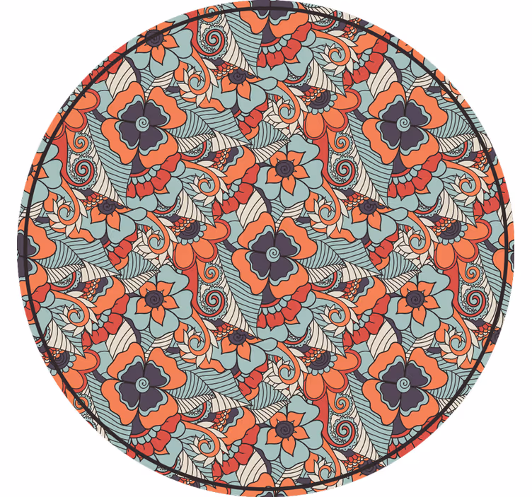 Rollo fenster schlafzimmer mit floralem paisley-muster - TenStickers