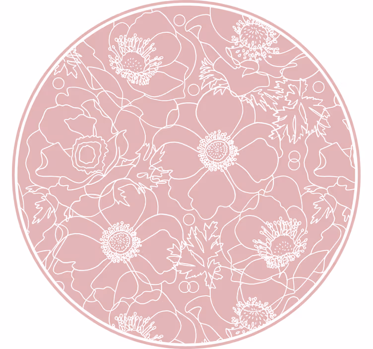 Rollo fenster schlafzimmer elegantes pinkes gemälde - TenStickers