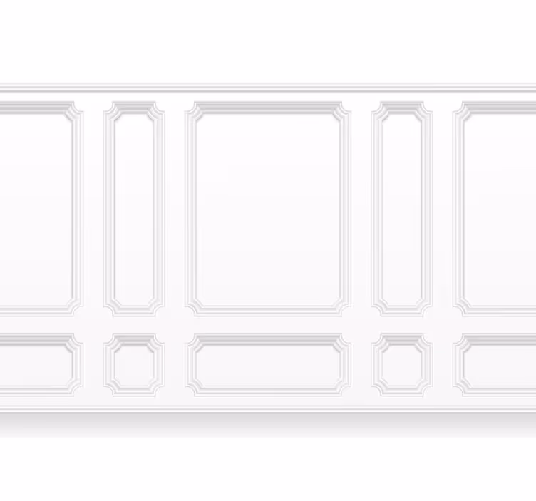 Rollo fenster weiß klassische viertelpaneele - TenStickers