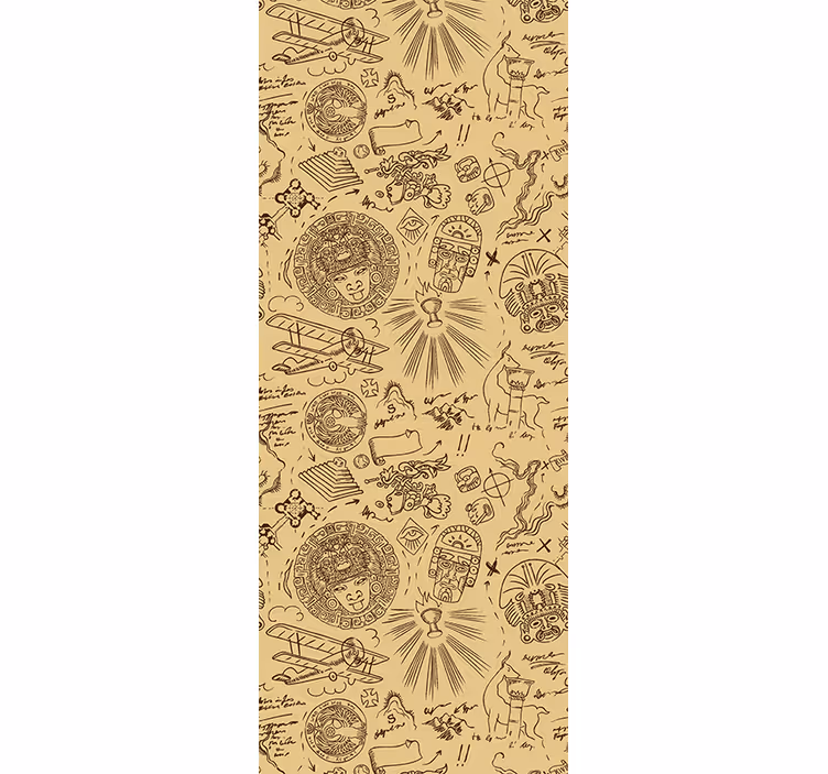 Rollo fenster vintage expedition skizzen - TenStickers