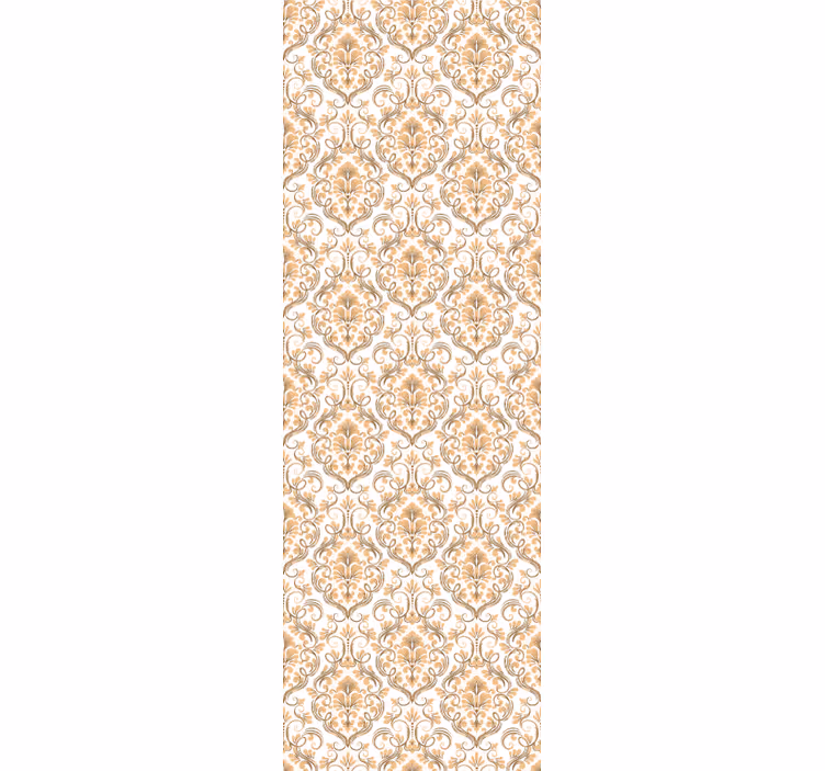 Rollo fenster vintage im mandala stil in weiß und gold - TenStickers