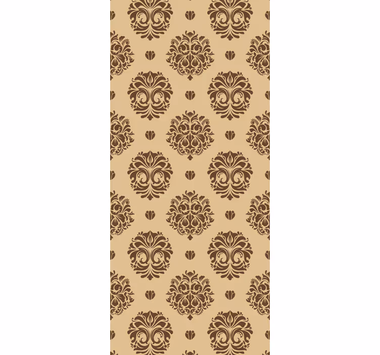 Rollo fenster vintage im beige vintage damask stil - TenStickers